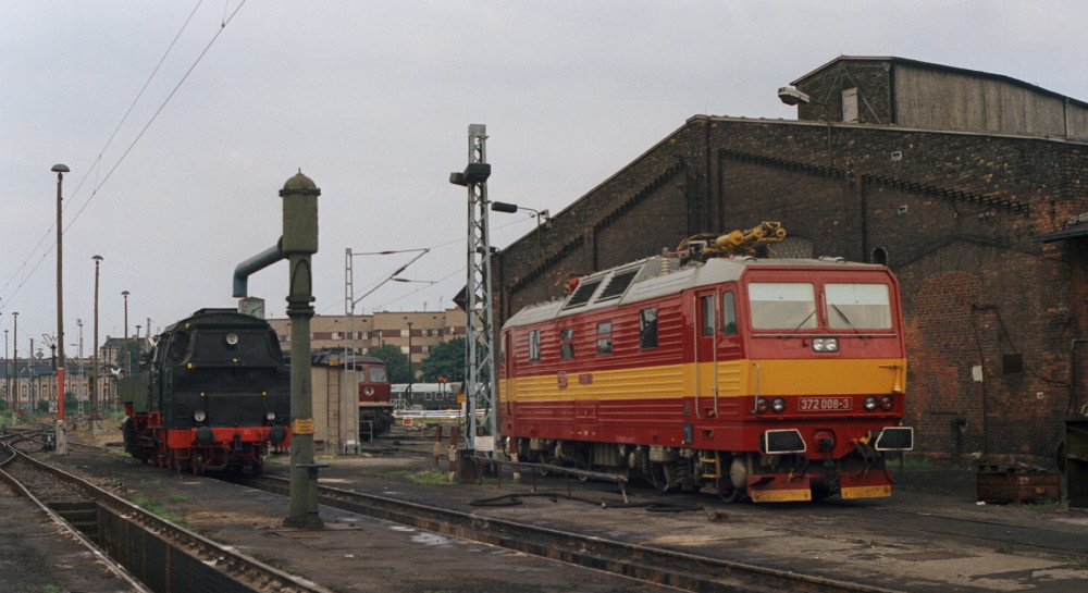 ČD 371 008-3 Bw Bln Lichtenberg, 06.07.1991, Foto Lutz Zschage