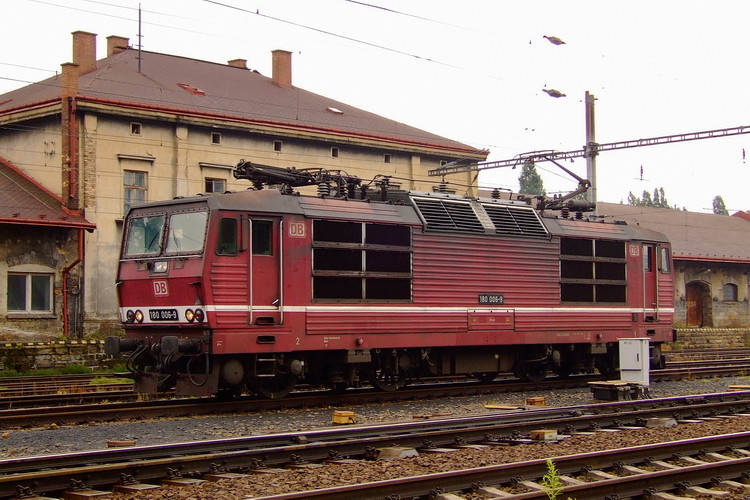 Lokzug mit 180 006-9 Decin vychod, 18.09.2007, Foto Ingo Wlodasch