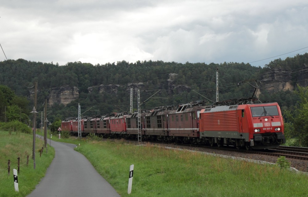 Lokzug mit 180 019 Strand, 18.08.2014, Foto Johannes Mühle