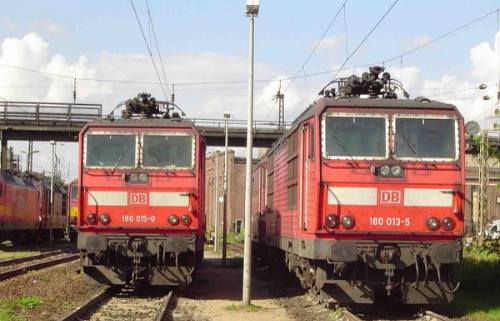 180 015-0 & 180 013-5 Dresden Friedrichstadt; 27.09.2005; Foto Ralf Funke